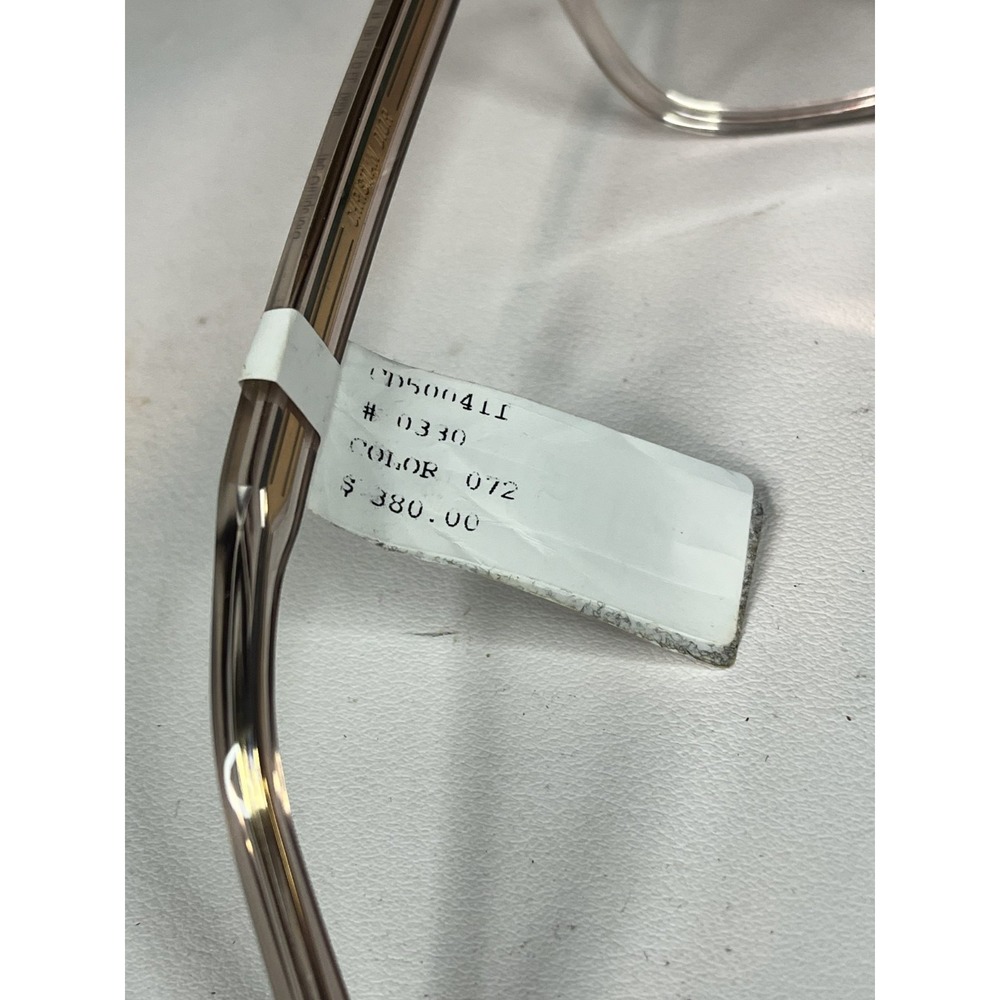 Christian Dior Spirito Square Clear Eyeglasses Frames 53-17- 140 - PREOWNED - Picture 9 of 10